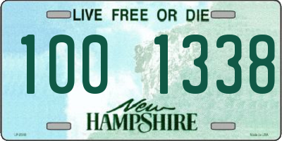 NH license plate 1001338