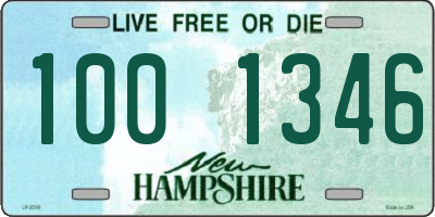 NH license plate 1001346