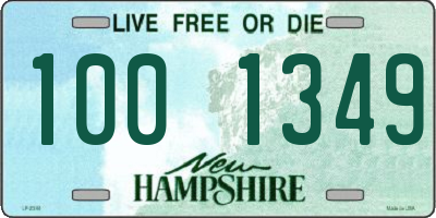 NH license plate 1001349