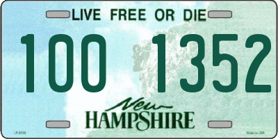 NH license plate 1001352