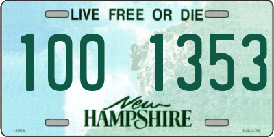 NH license plate 1001353