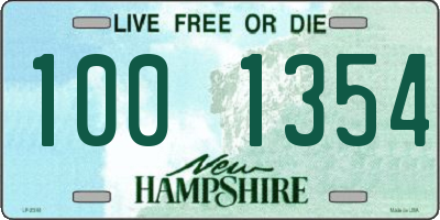 NH license plate 1001354