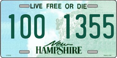 NH license plate 1001355