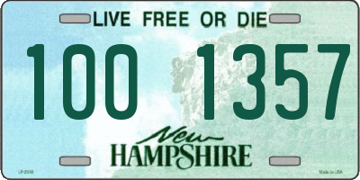 NH license plate 1001357