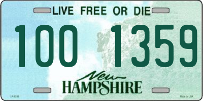 NH license plate 1001359