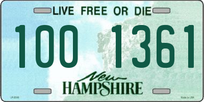 NH license plate 1001361