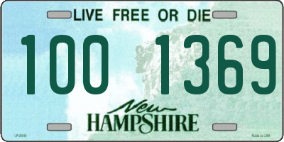 NH license plate 1001369