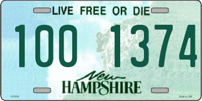 NH license plate 1001374