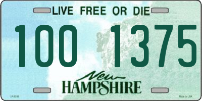 NH license plate 1001375
