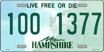 NH license plate 1001377