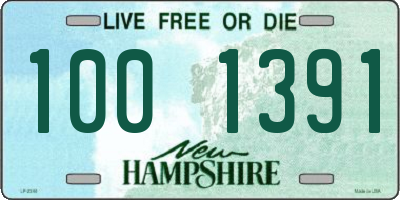 NH license plate 1001391