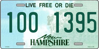 NH license plate 1001395