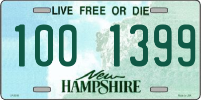 NH license plate 1001399