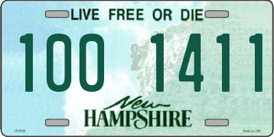 NH license plate 1001411