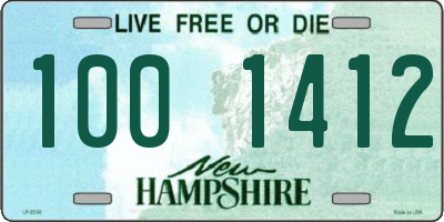 NH license plate 1001412