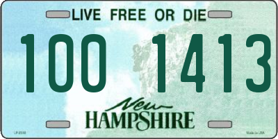 NH license plate 1001413