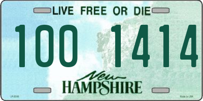 NH license plate 1001414