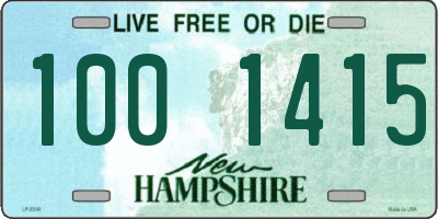 NH license plate 1001415