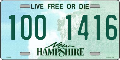 NH license plate 1001416