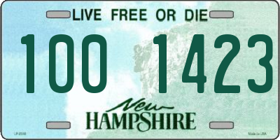 NH license plate 1001423