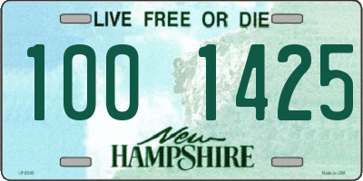 NH license plate 1001425