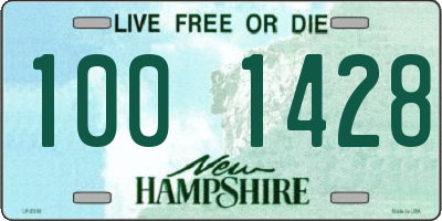 NH license plate 1001428