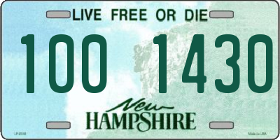 NH license plate 1001430