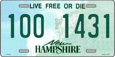 NH license plate 1001431