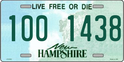 NH license plate 1001438