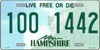 NH license plate 1001442