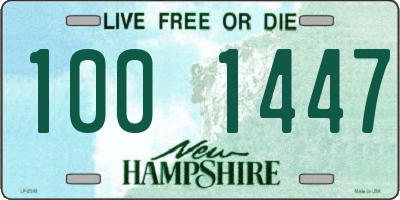 NH license plate 1001447