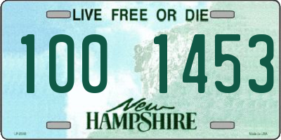 NH license plate 1001453