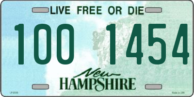NH license plate 1001454