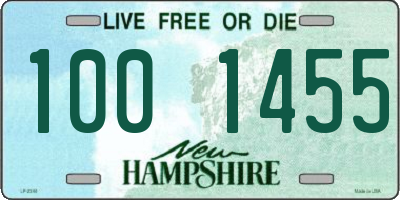 NH license plate 1001455