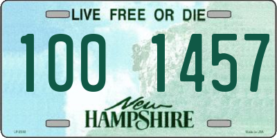 NH license plate 1001457