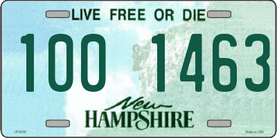 NH license plate 1001463