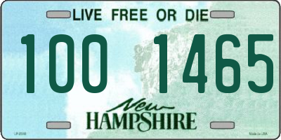 NH license plate 1001465