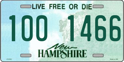 NH license plate 1001466