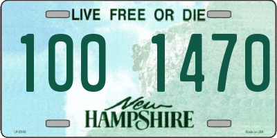 NH license plate 1001470