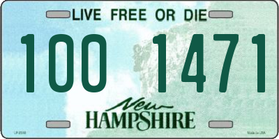 NH license plate 1001471