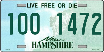 NH license plate 1001472