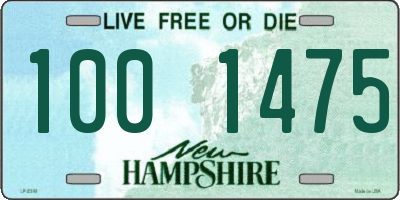 NH license plate 1001475