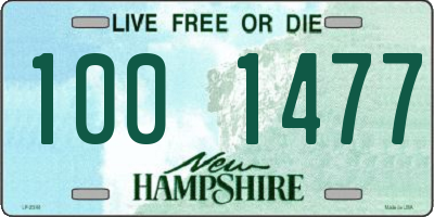 NH license plate 1001477