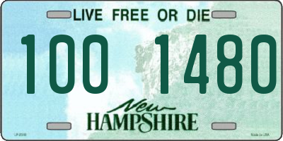 NH license plate 1001480