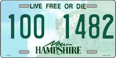 NH license plate 1001482