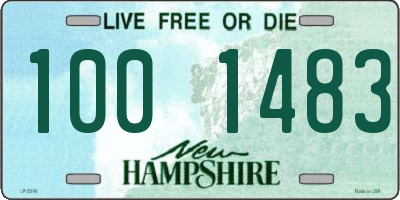 NH license plate 1001483