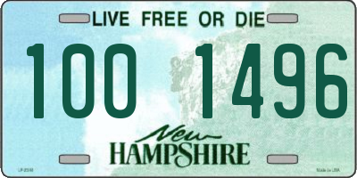 NH license plate 1001496