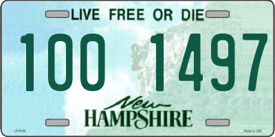 NH license plate 1001497