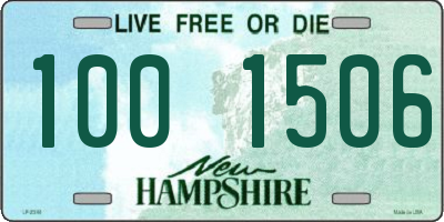 NH license plate 1001506