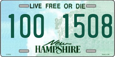 NH license plate 1001508